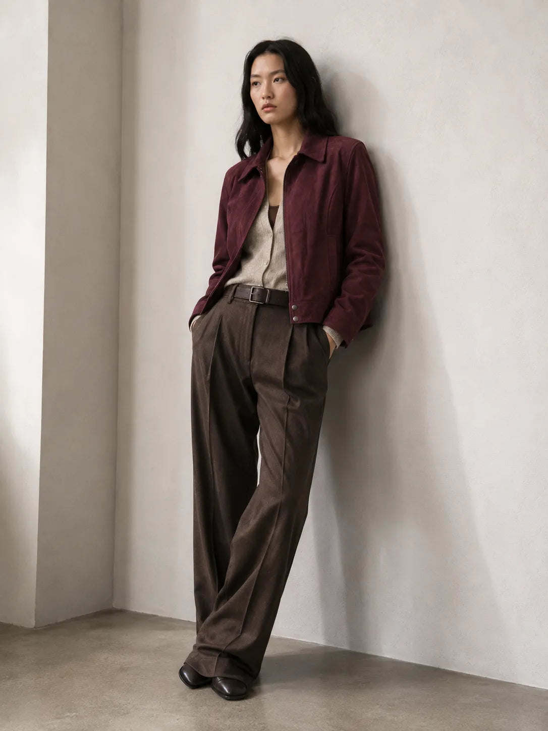 ARIBAU — Nubuck Jacket with Wool Lining