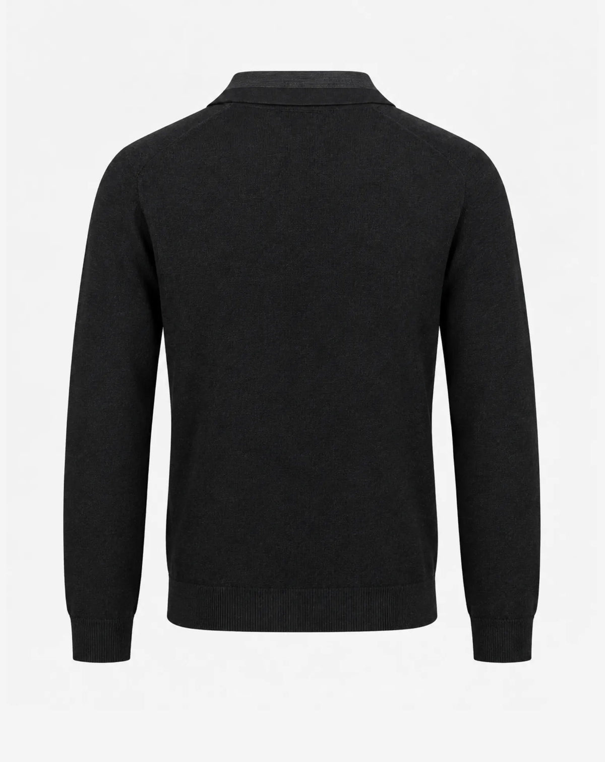 HORTA jersey polo negro vista trasera