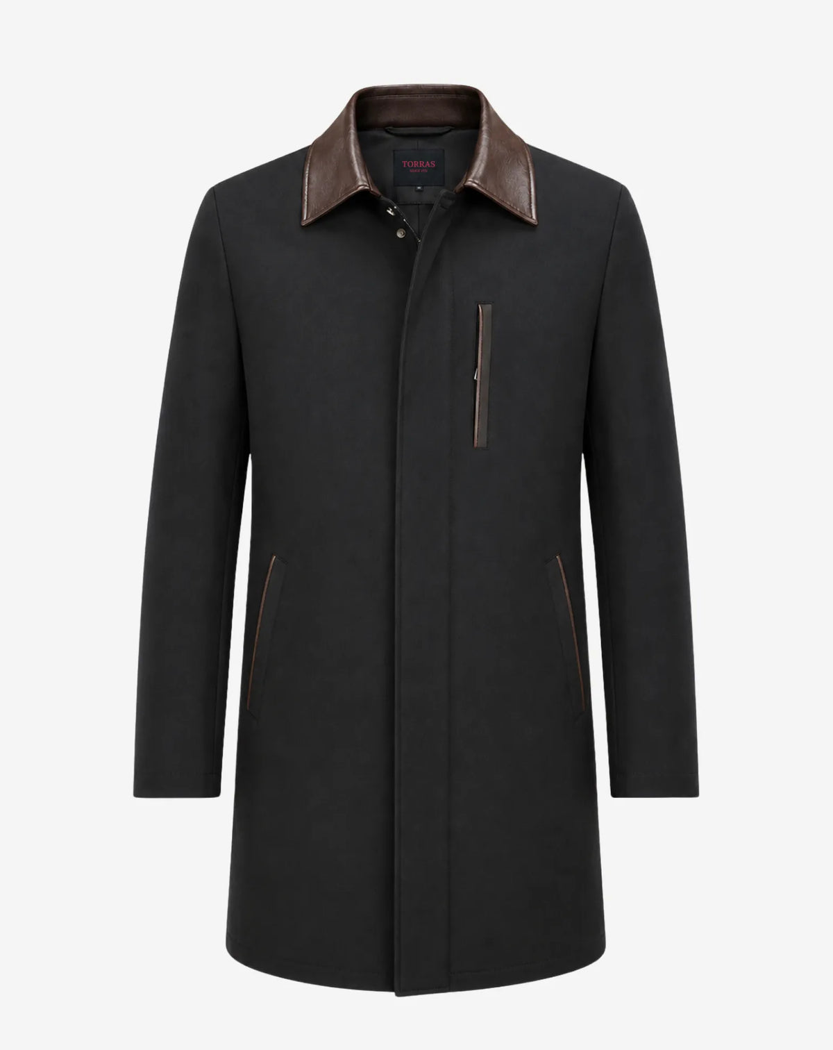 MUNTANER — Long Wool and Leather Coat