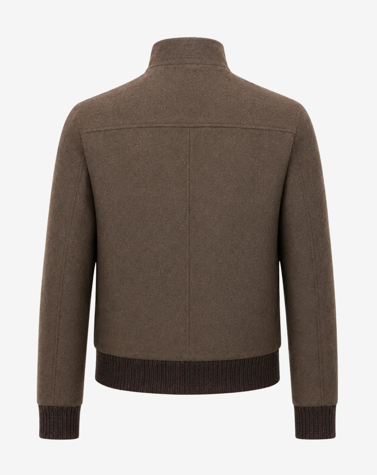 SANT ANDREU — Wool Jacket with Leather Details