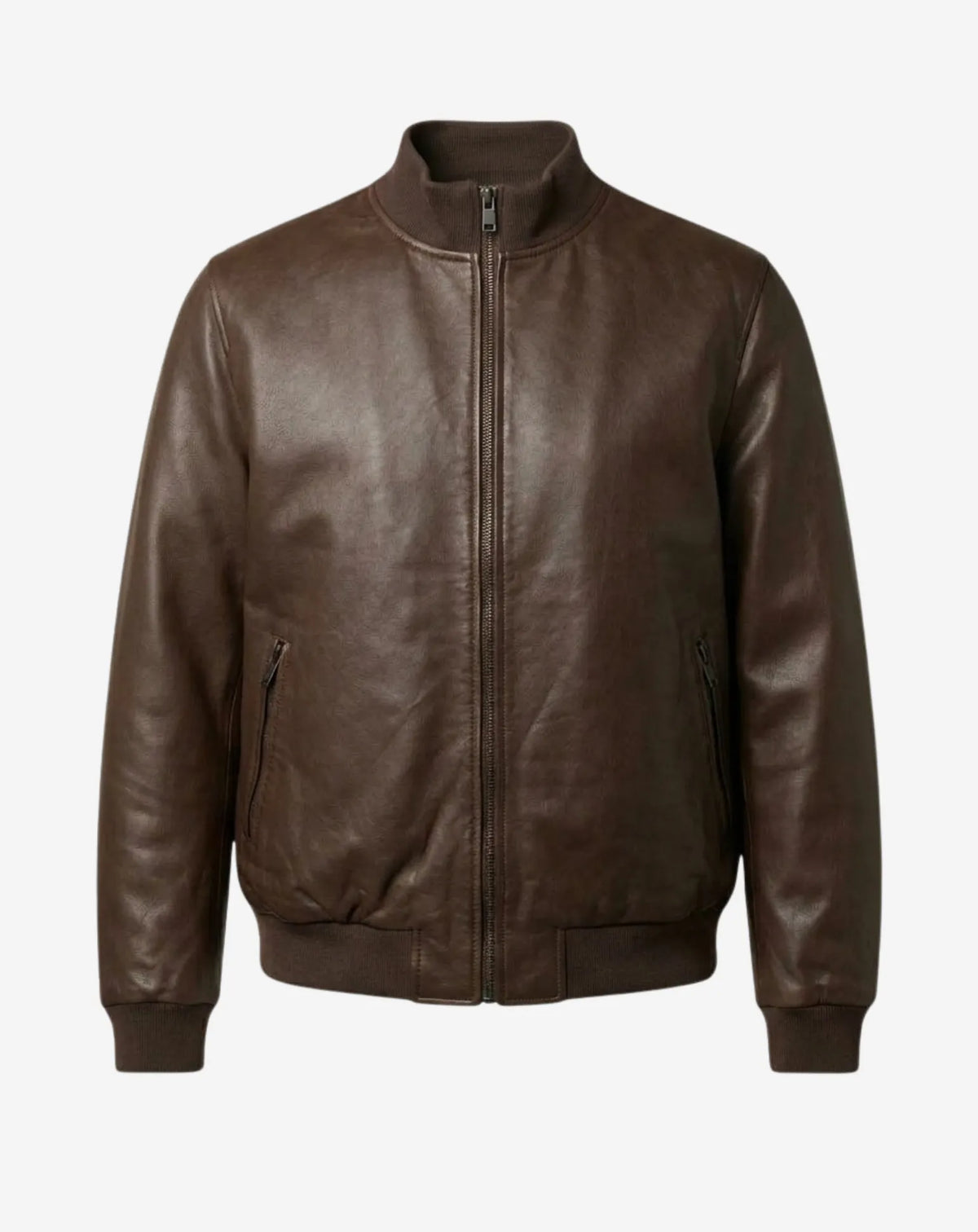 MONTJUÏC — Chaqueta reversible de napa y nylon