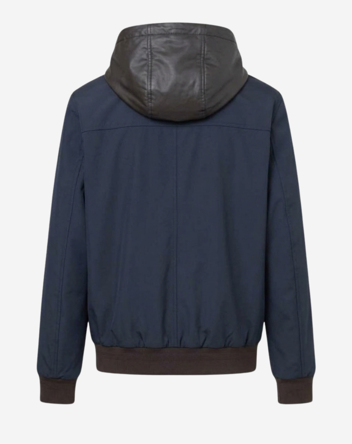 FONTANA reversible nappa and nylon jacket view 4