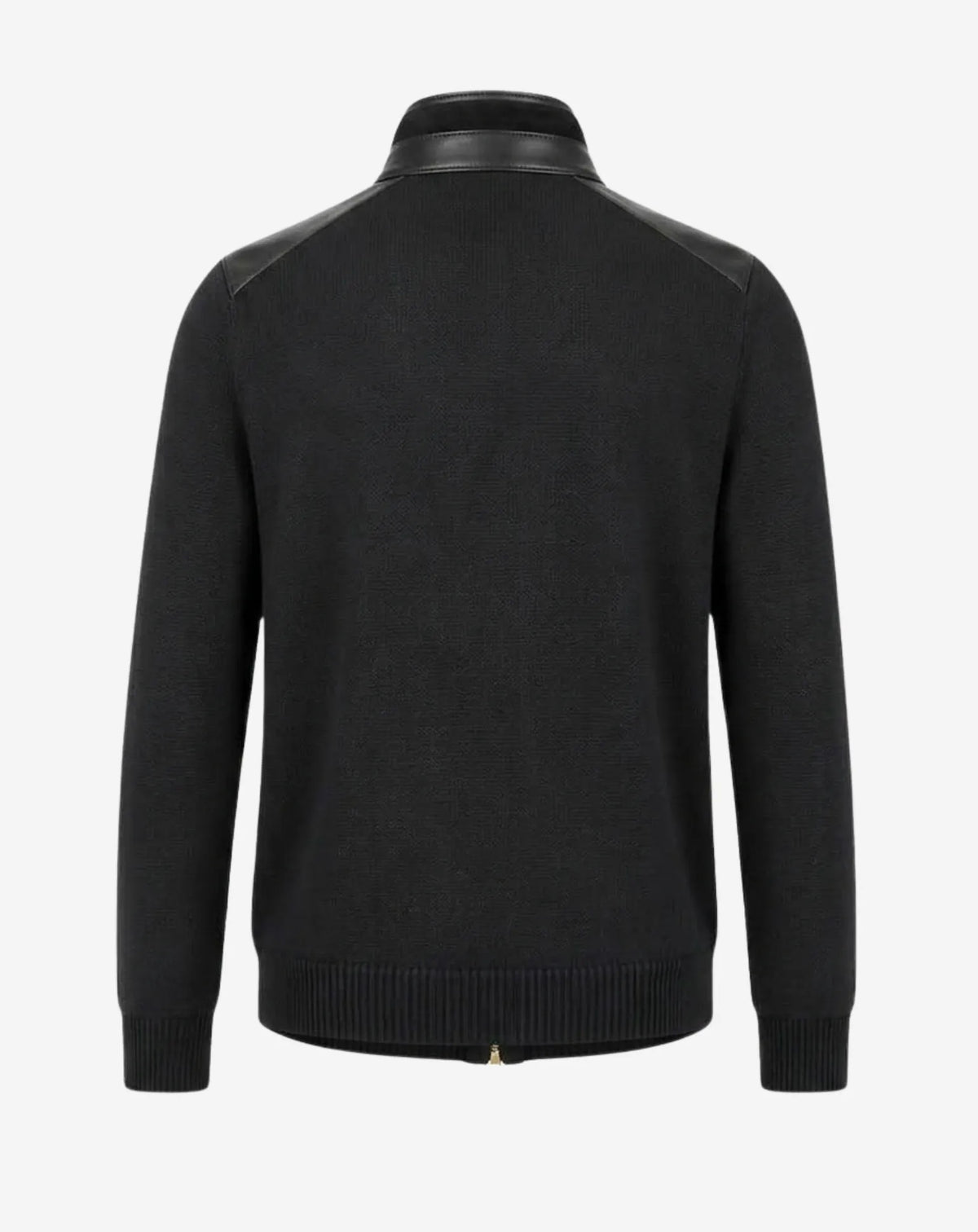 SANT GERVASI — Nappa Leather and Knit Jacket