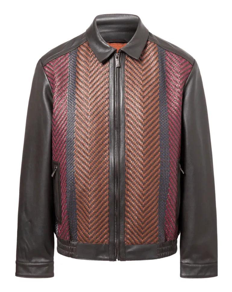 Torras Perforated Light Leather Jacket N87241