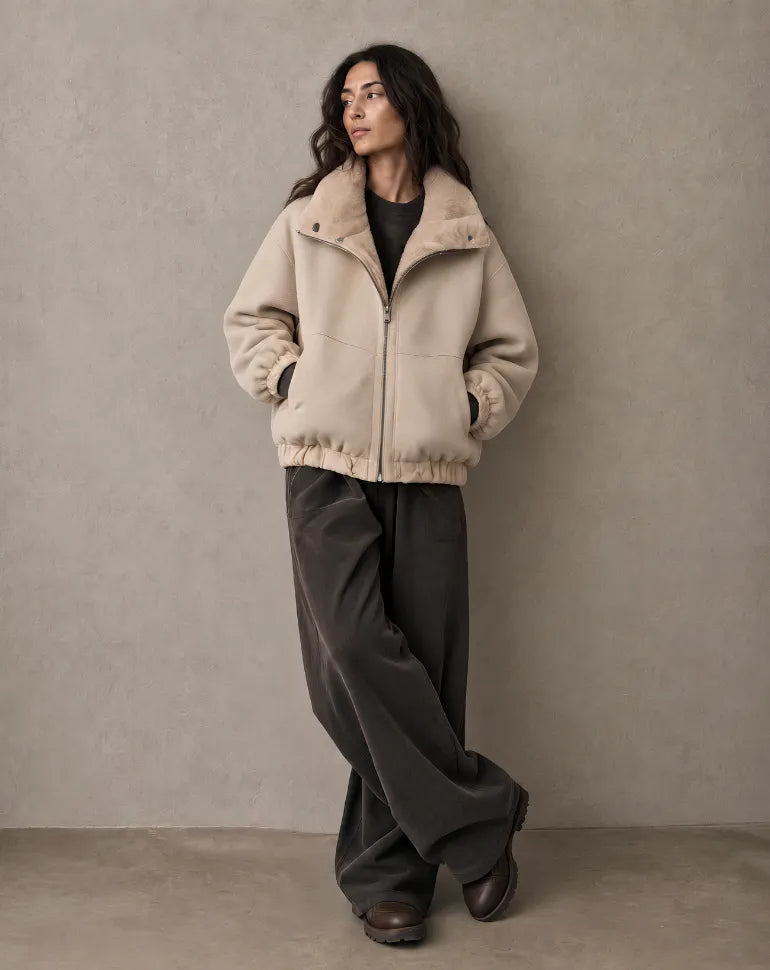 GALVANY — Reversible Wool and Nappa Jacket
