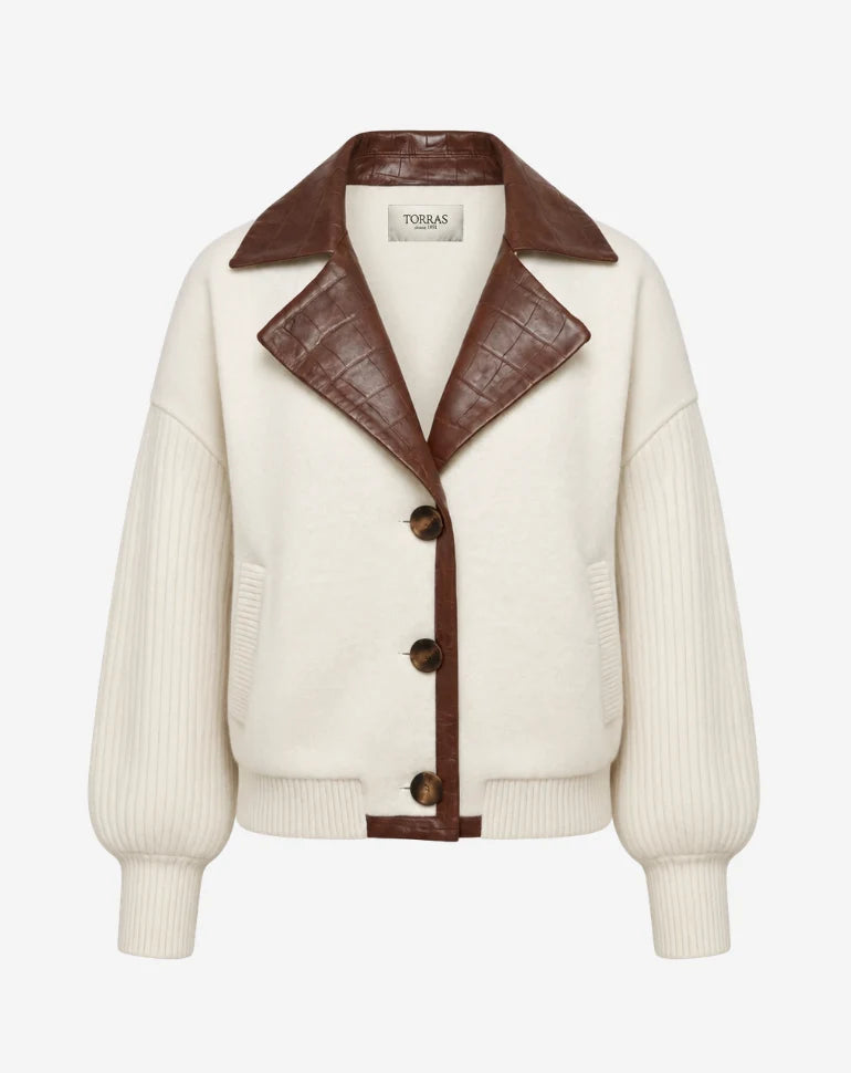 MIRAMAR — Cropped Alpaca Wool Jacket