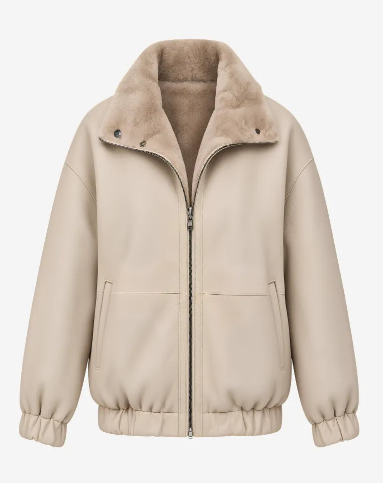GALVANY — Reversible Wool and Nappa Jacket