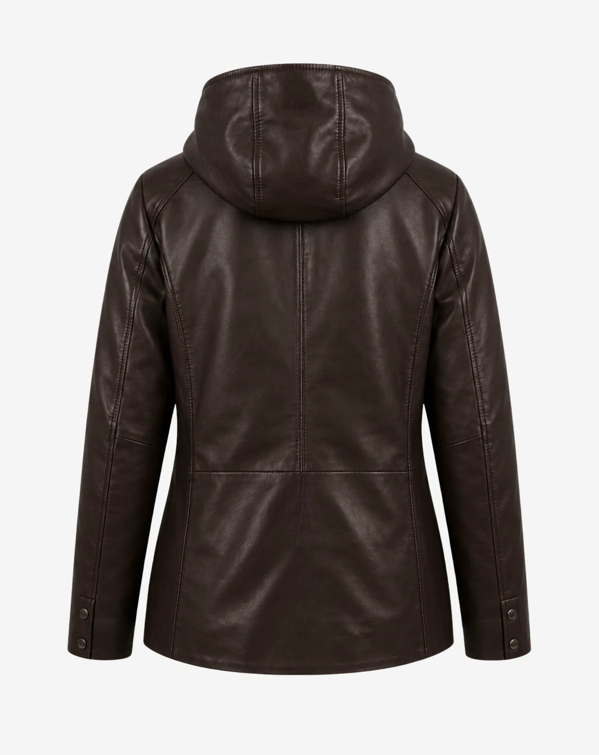 PEDRALBES — Hooded Nappa Leather Short Parka