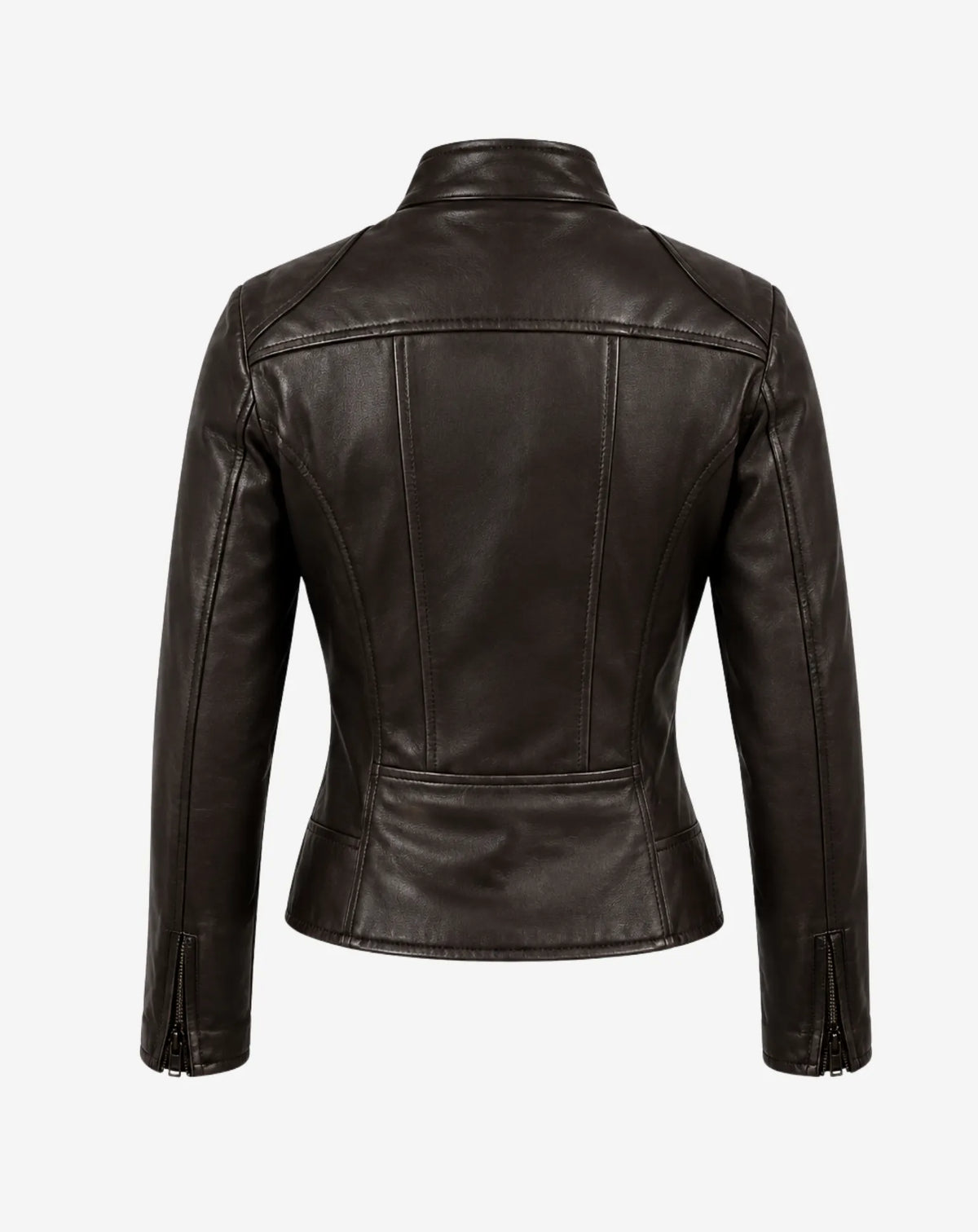 VALLVIDRERA — Fitted Nappa Leather Racer Jacket