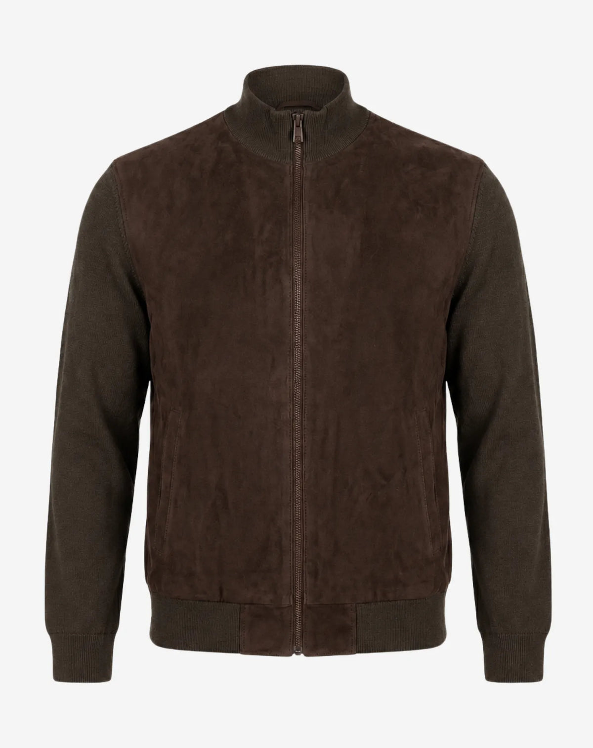 GANDUXER — Suede and Knit Jacket