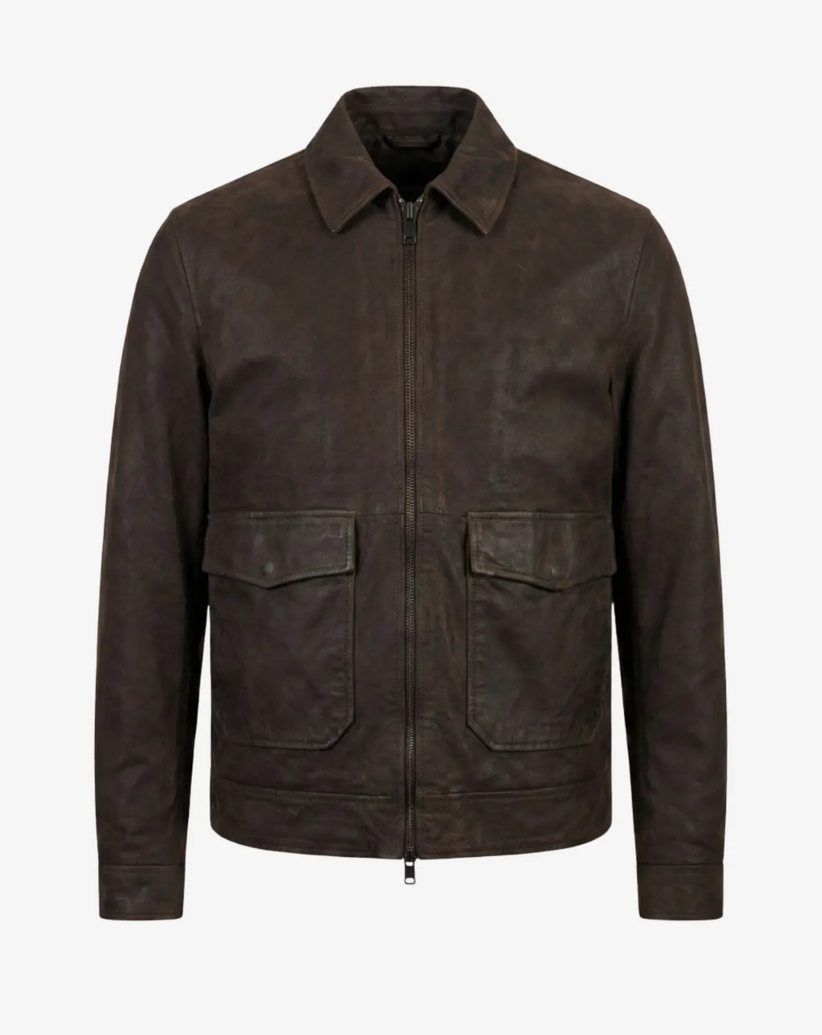 TORRAS HS68042 chaqueta de nobuck marrón oscuro imagen 3