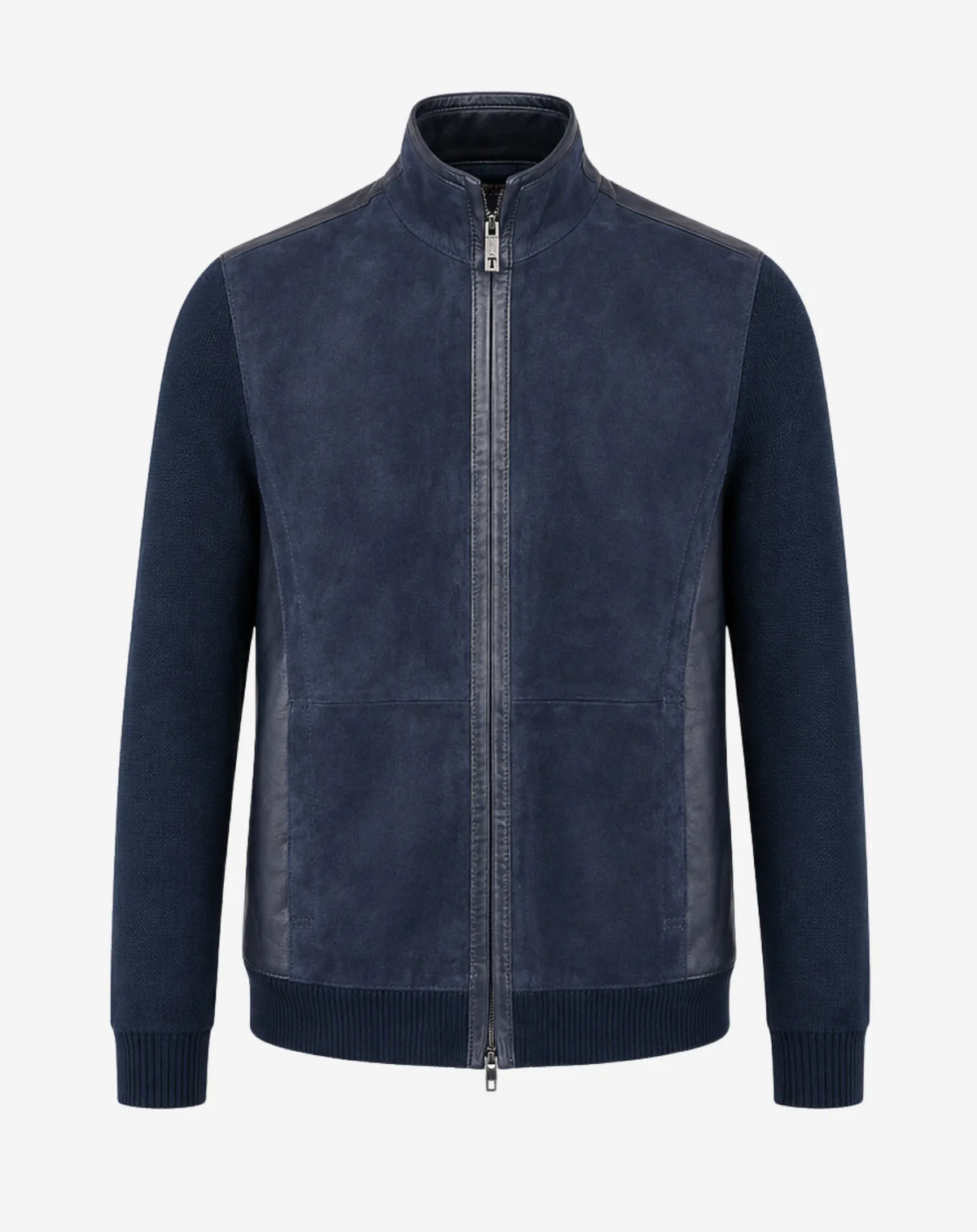 MANDRI — Suede, Nappa Leather and Knit Jacket