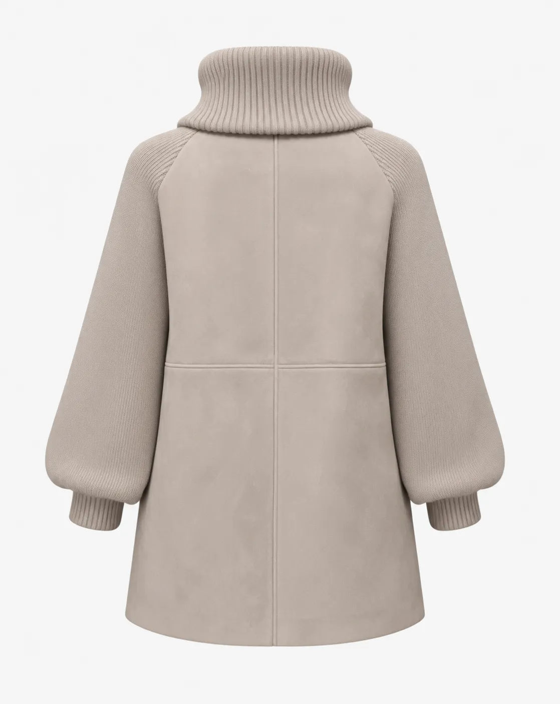 TIBIDABO — Double-Face & Wool Knit Coat